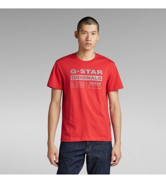G-Star T-shirt riflettente Originals rossa