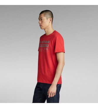 G-Star Reflektierendes Originals-T-Shirt rot