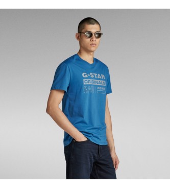 G-Star T-shirt blu riflettente Originals