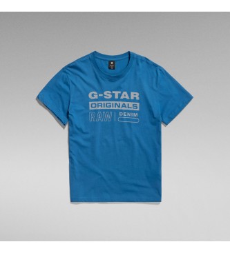G-Star Odsevna majica Originals modra