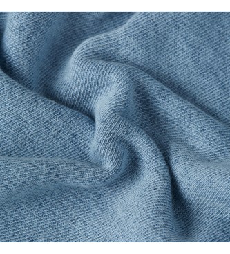 G-Star Krótki sweter Overdyed Sweat niebieski