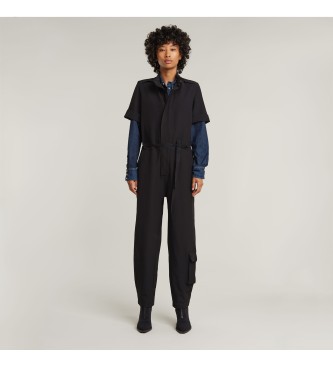 G-Star Kortrmet jumpsuit til arbejdstj, sort