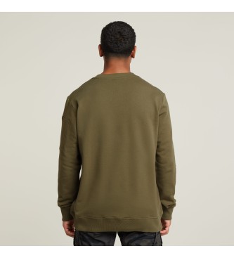 G-Star T-shirt Tweeter Sleeve Pocket verde