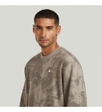 G-Star Allover Print Sweatshirt khaki
