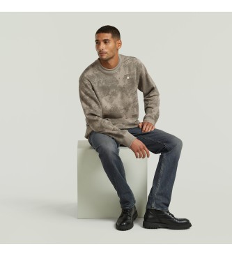 G-Star Allover Print Sweatshirt khaki