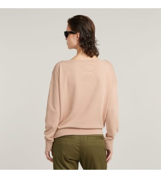 G-Star Boat Neck Loose Sweatshirt pink