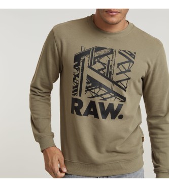 G-Star Sweatshirt Konstruktion braun