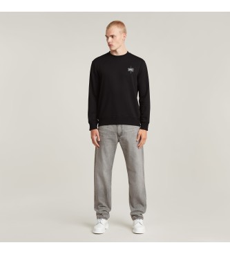 G-Star Sweatshirt com logtipo preto