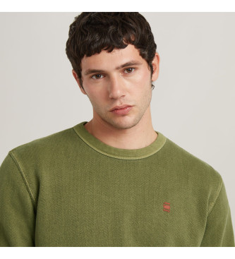 G-Star Sweatshirt Overdyed green