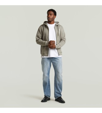 G-Star Felpa con cappuccio e zip Premium Core beige verdastro