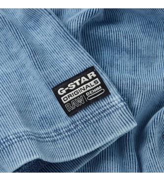 G-Star T-shirt serafino blu slim