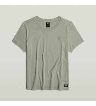 G-Star T-shirt com costura frontal cinzenta