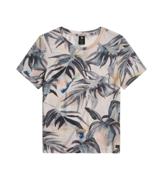 G-Star Camiseta Palm Tree Allover multicolor