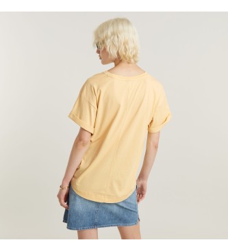 G-Star Camiseta Rolled amarillo
