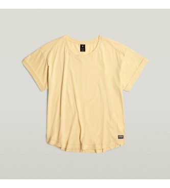 G-Star Camiseta Rolled amarillo