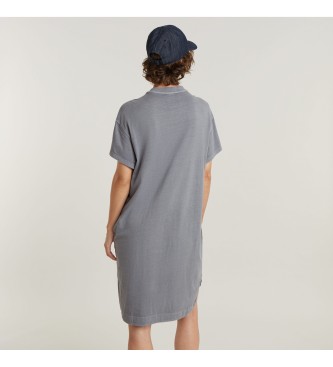 G-Star Vestido Overdyed Loose gris