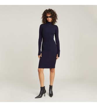 G-Star Rib Slim dress navy