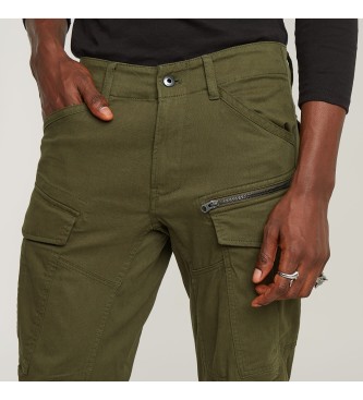 G-Star Spodnie Zip Cargo 3D Tapered w kolorze zielonym