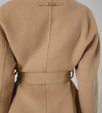 Guess Cappotto Rosa con cintura beige