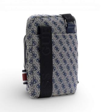 Guess Saco de mensageiro azul Boston