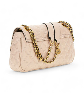 Guess Bolsa de ombro giully acolchoada nude