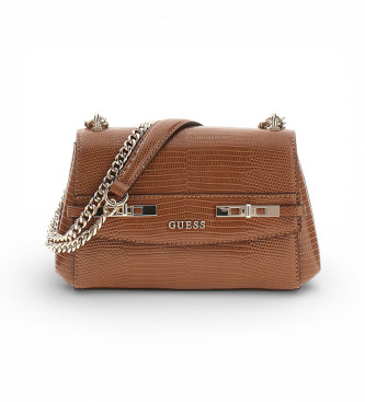 Guess Mini bolsa de ombro castanha Melinda