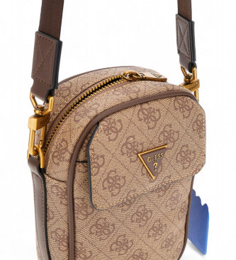 Guess Mala a tiracolo Mini Milano castanha