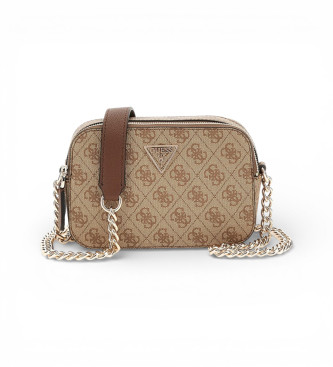 Guess Saco de ombro Mini Noelle castanho