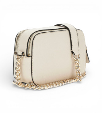 Guess Bolsa de ombro bege Mini Noelle Saffiano