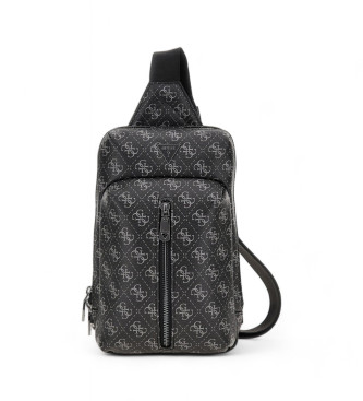 Guess Black monogram shoulder bag