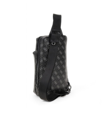 Guess Black monogram shoulder bag