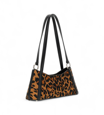 Guess Bolso al hombro Domitilla de piel autntica animalprint