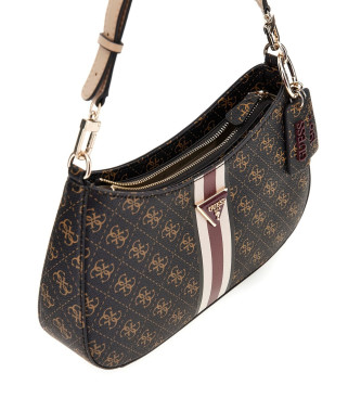 Guess Bolso al hombro noelle con logo 4g marrn