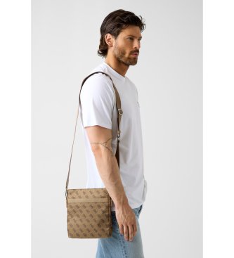 Guess Berlin beige flat crossbody bag