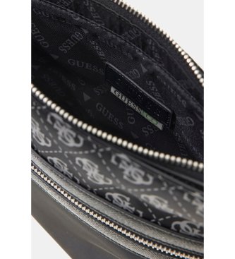 Guess Black Berlin flat crossbody bag