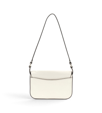 Guess Borsa a spalla con patta Ruby bianco sporco