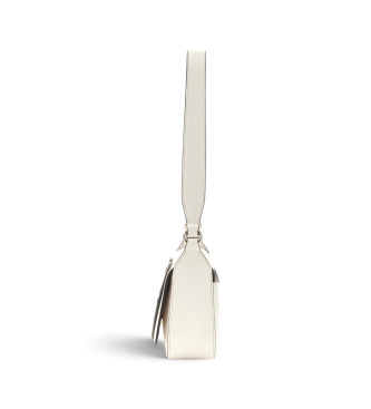 Guess Borsa a spalla con patta Ruby bianco sporco