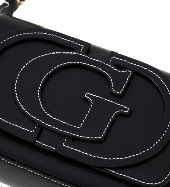 Guess Schultertasche mit Klappe ?Ruby?, schwarz