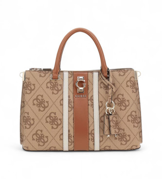 Guess Bolso de mano Erenia con logotipo 4G marrn