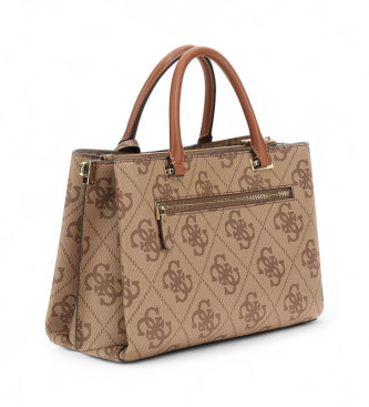 Guess Bolso de mano Erenia con logotipo 4G marrn