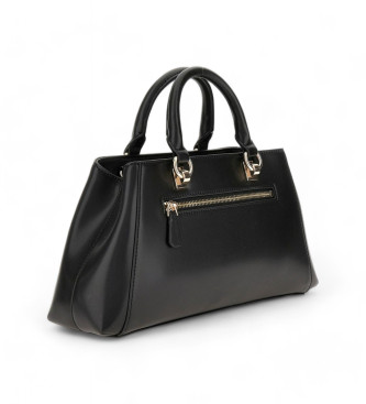 Guess Bolsa de mo em saffiano preto