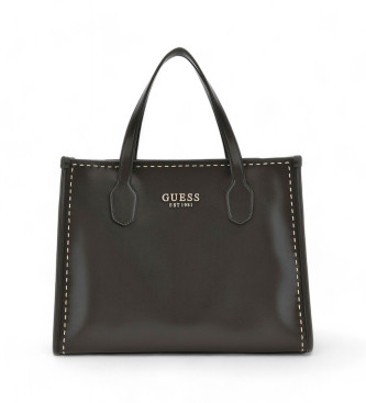 Guess Sac  main Silvana avec surpiqres noir