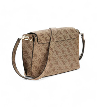 Guess Borsa con patta Meridiann marrone