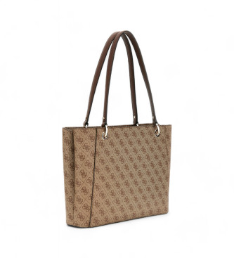 Guess Shopper-taske noelle med logo 4g brun