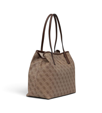 Guess Torba typu tote 2 w 1 Victtoria w kolorze beżowym