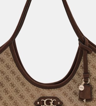 Guess Samantha Tote-taske med logo, beige