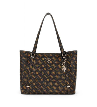 Guess Brun tote bag med monogram