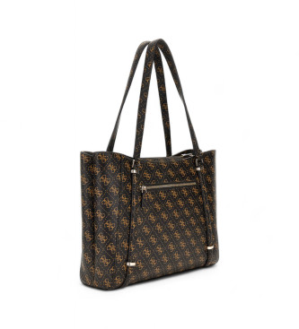 Guess Brun tote bag med monogram