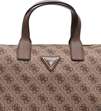 Guess Kleiner Tote-Bag mit Logo Adrian beige