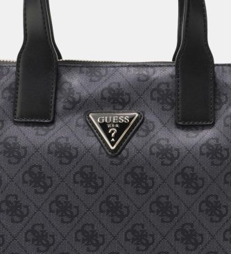 Guess Bolsa tote pequena logo Adrian preto